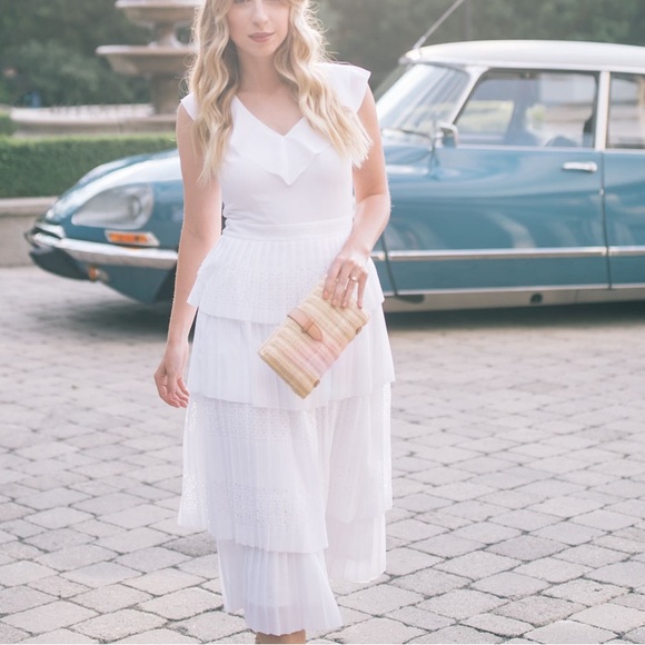 Banana Republic white tiered eyelet dress - Picture 6 of 6